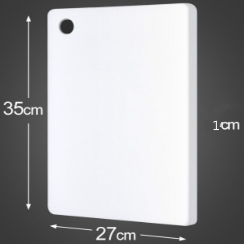 Mögelfast förtjockning kök hushåll polyeten harts plast stor mat skära frukt skärbräda yhj 101808: 35 x 27 x 1cm