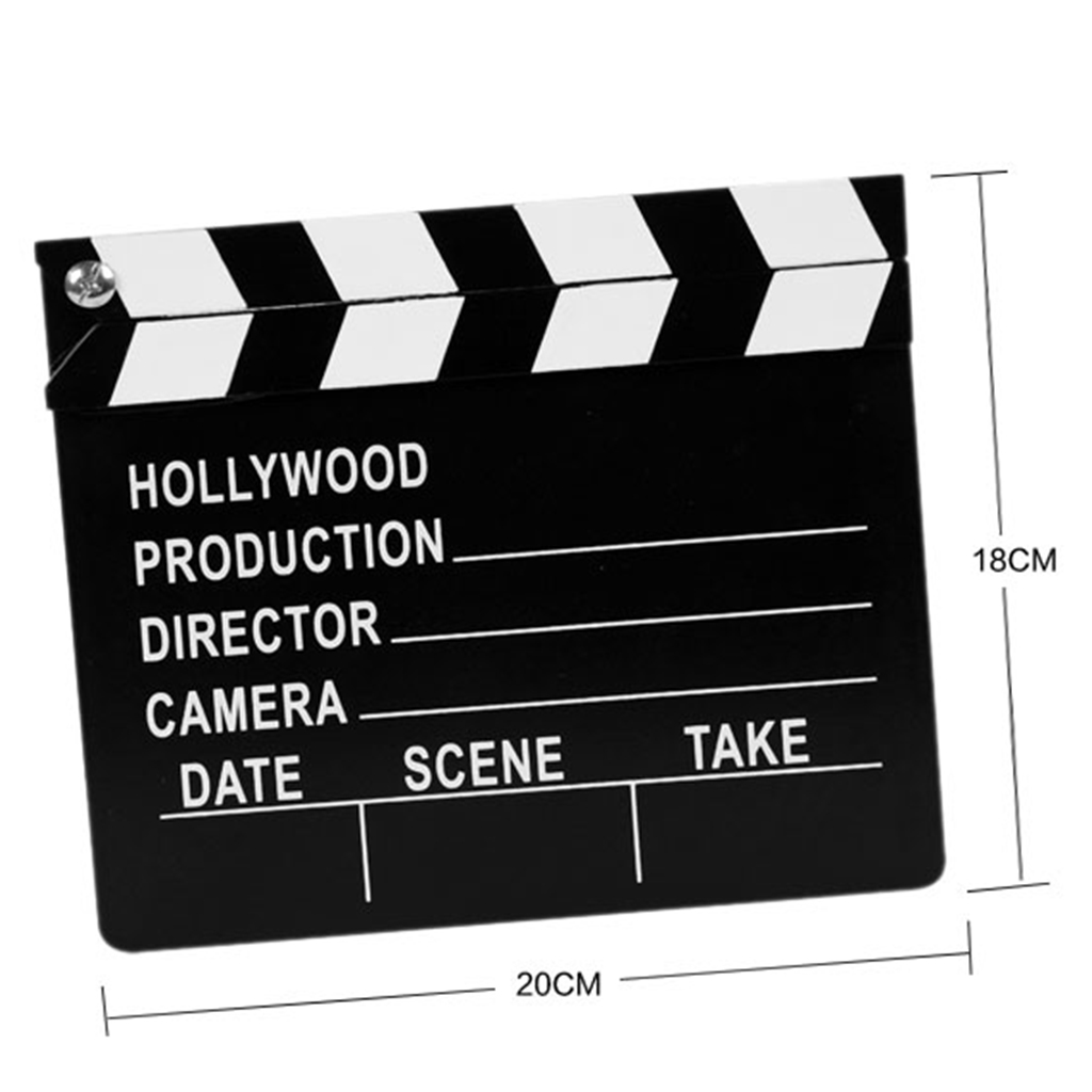 20X18 Cm Hollywood Bestuur Party Decoratie Klepel Bord Film Movie Prop, 1 Stuk