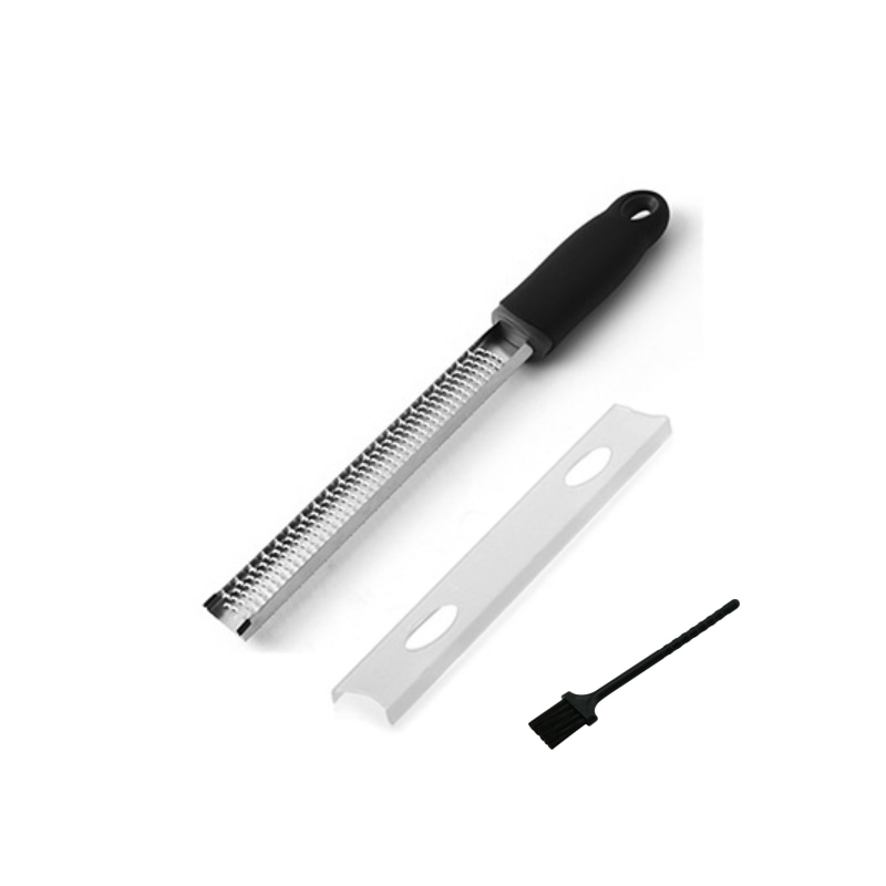 Cheese Shredder Grater 304 Stainless Steel Kit Lemon Zester Grater Cheese Board Set Hand Held Kitchen Cooking Tools: Black Set