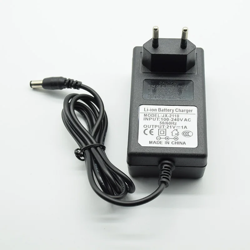 Dc 21v- batterijladeradapter voor snoerloze boormachine, draadloos gereedschap, moersleutel, oplaadbare schroevendraaier, zaag, haakse slijper, sproeier (eu)