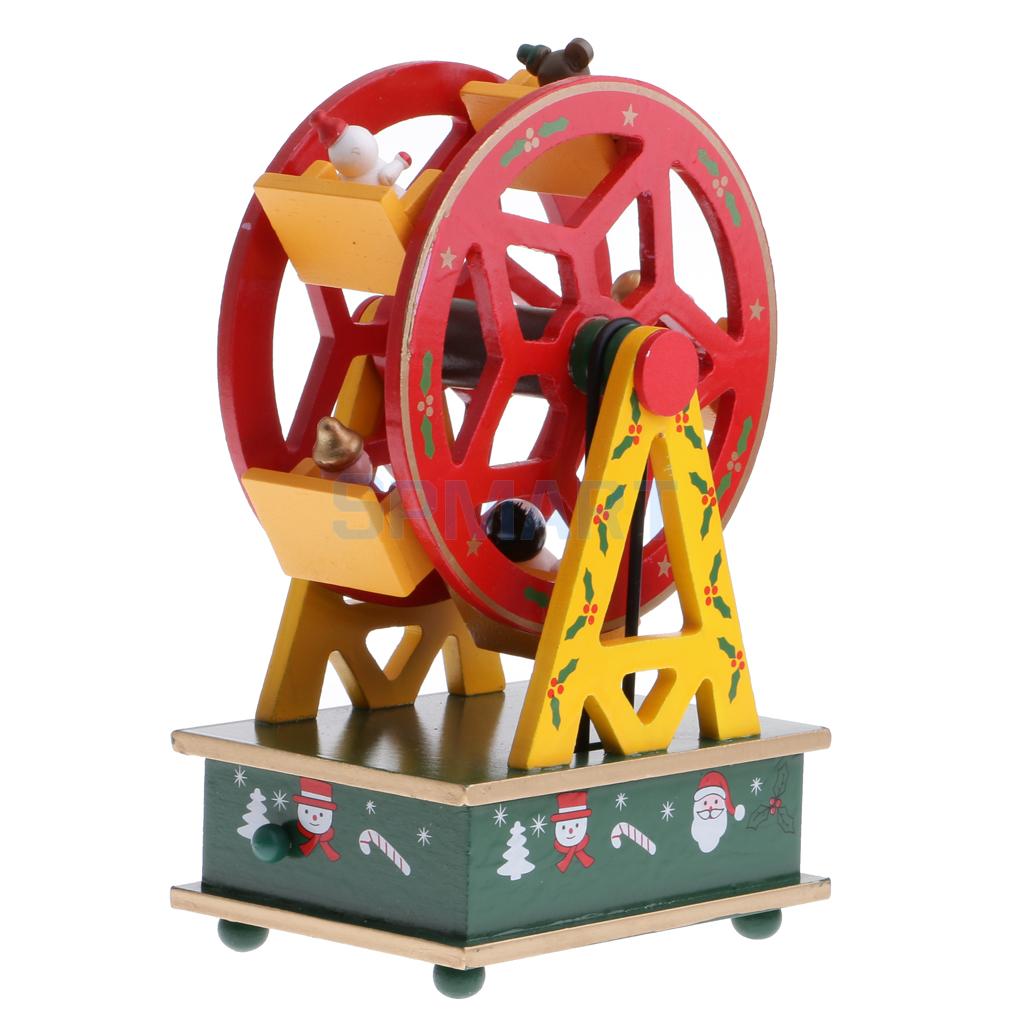 Christmas Music Box Xmas Mini Ferris Wheel Musical... Grandado
