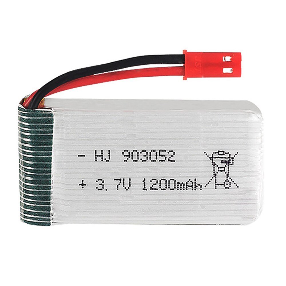 Batería Lipo de 3,7 V y 1200mAh, conector JST 903052 y juego de cargador 4 en 1 para baterías H11D H11C Helicóptero De Control Remoto de aviones