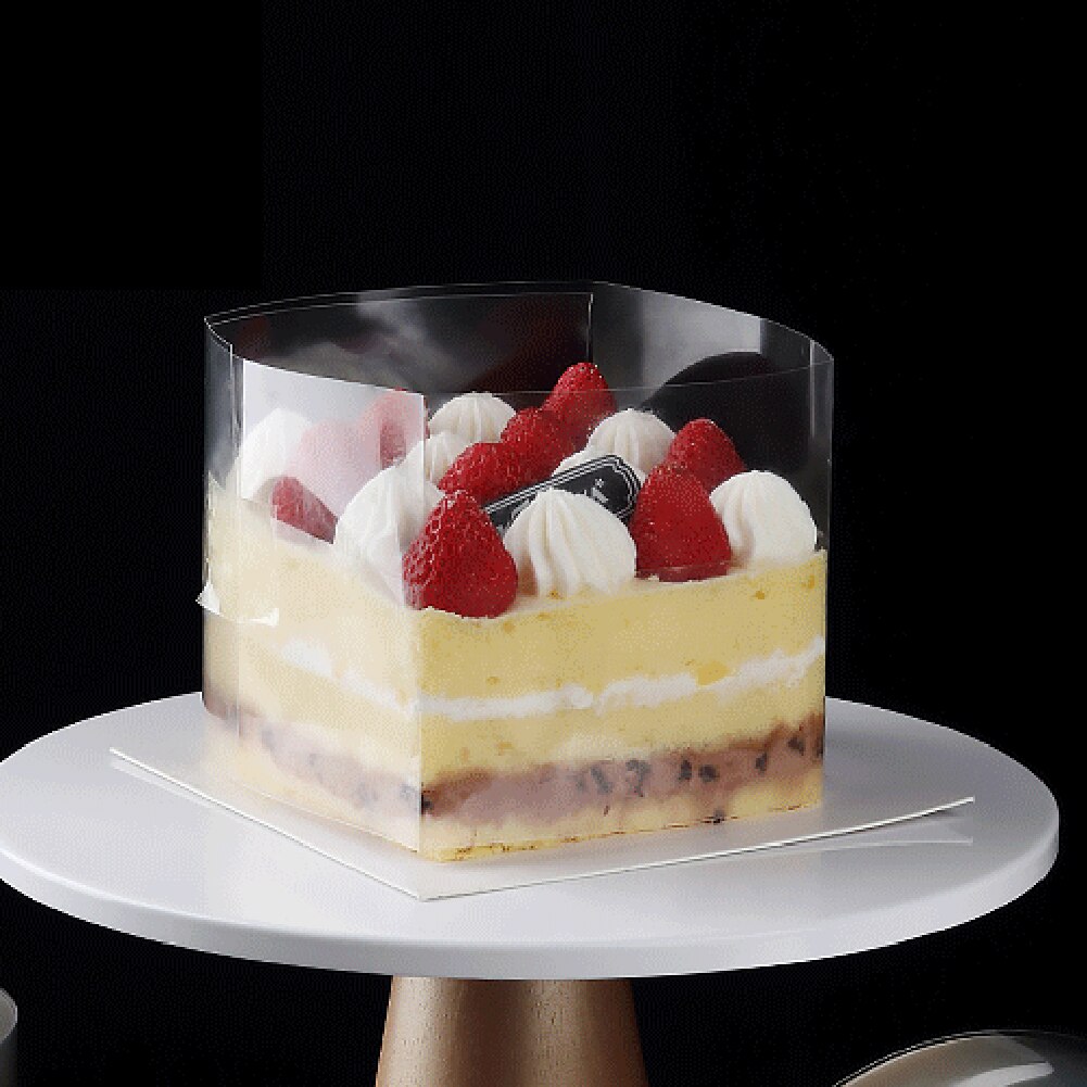 1 Roll Taart Surround Film Transparante Cake Kraag Keuken Acetaat Cake Chocolate Candy Voor Bakken Duurzaam 8Cm X 10M/10Cm X 10M