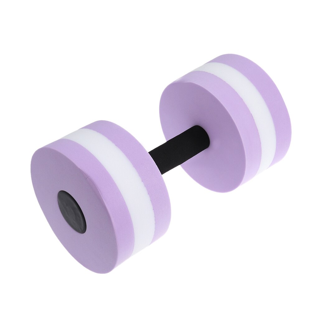 Aquatic Exercise Dumbell EVA Water Barbell Hand Bar For Water Resistance Aerobics (Blue & White): Lavender