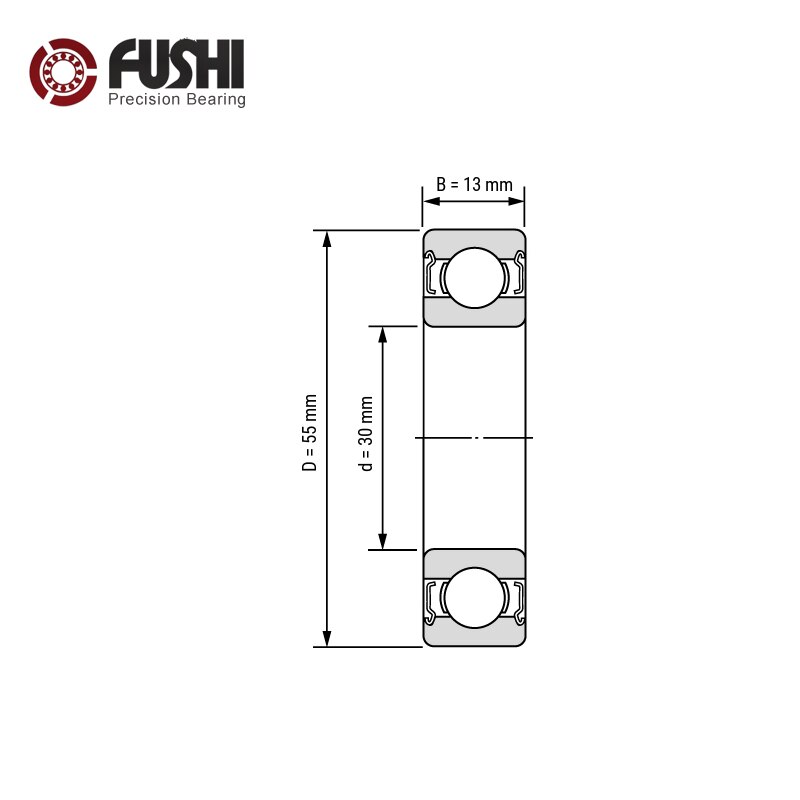 6006ZZ Lager 30*55*13 Mm ABEC-3 ( 2 Stuks) voor Gr... – Grandado