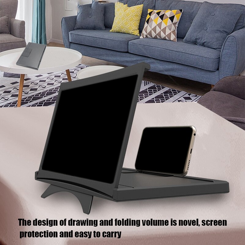 Gebogen Scherm Pull-Out Mobiele Telefoon Screen Magnifier Anti-Blauw Ray12in 3D Mobiele Vergrootglas Telefoon Houder