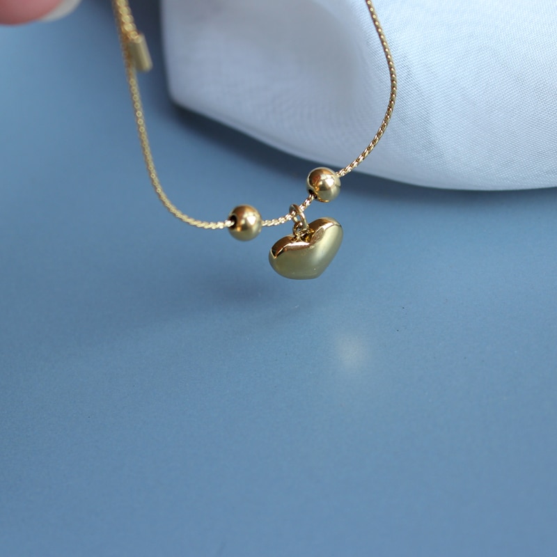 stainless steel Heart love bracelet for women gold snake chain shell hand jewelry