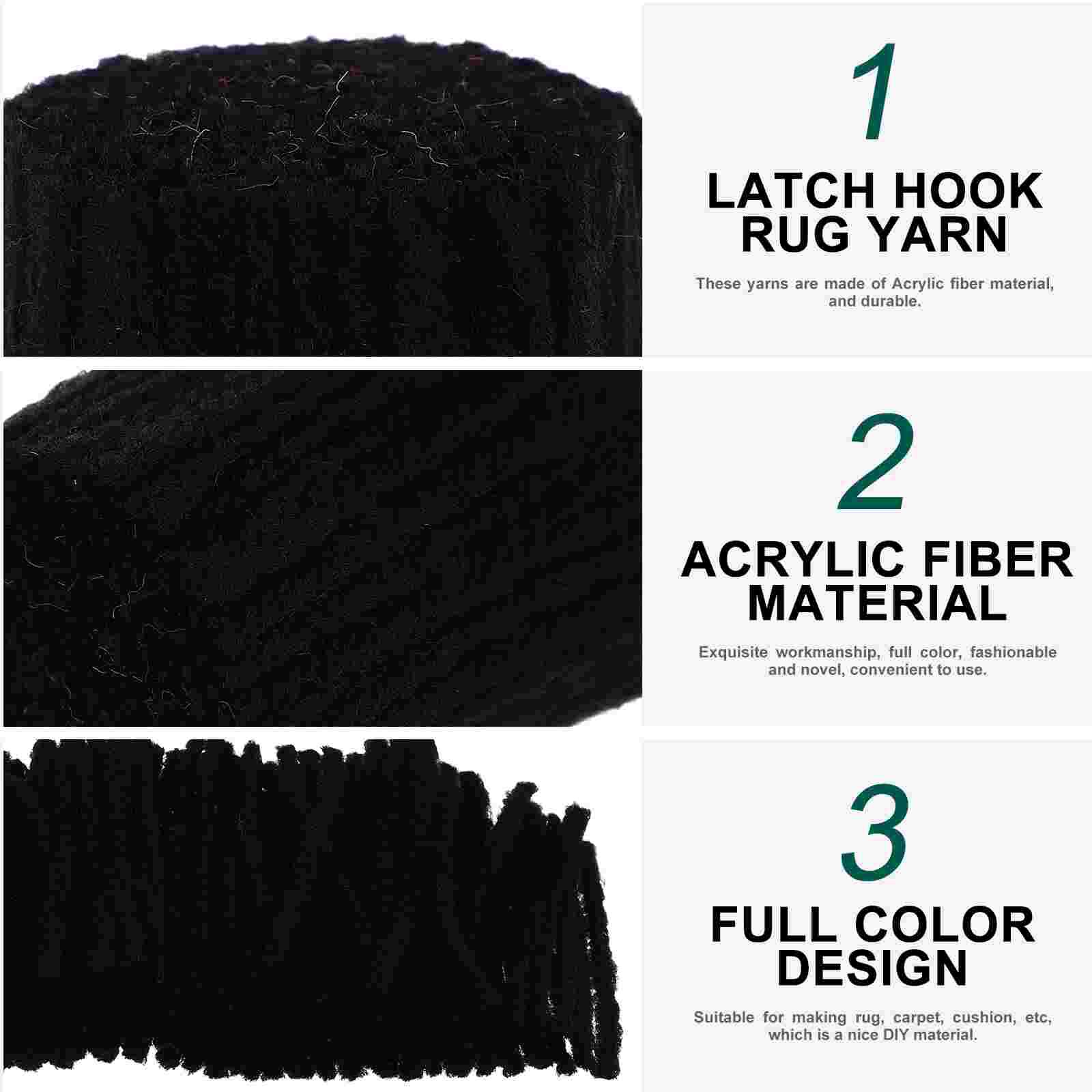 10 Rolls Yarns Knotted Rug Yarn Hook Rug Yarn Yarn Sewing Knitting Tools for Men Crafters