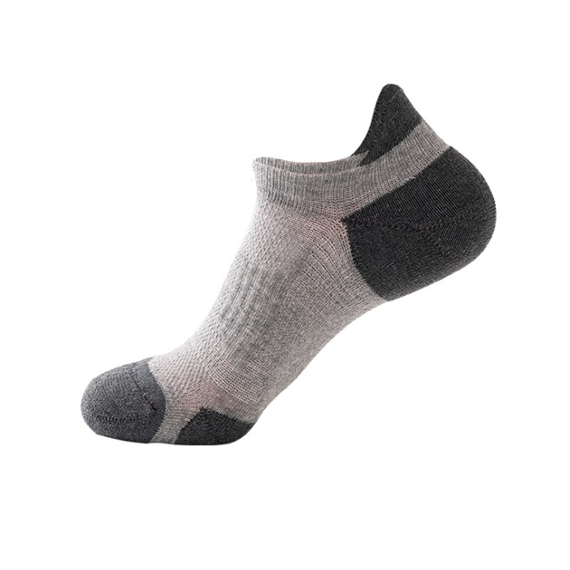 Calcetines de compresion para hombre, Mulaya, Color sólido, deportivos, baloncesto, correr, fútbol, exteriores, transpirables, antideslizantes, cómodos: Gray