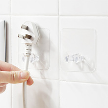 1/2/4 Uds transparente tonto pared fuerte succión Copa gancho cocina utensilio para colgar de almacenamiento de baño Plug Holder vivienda herramientas