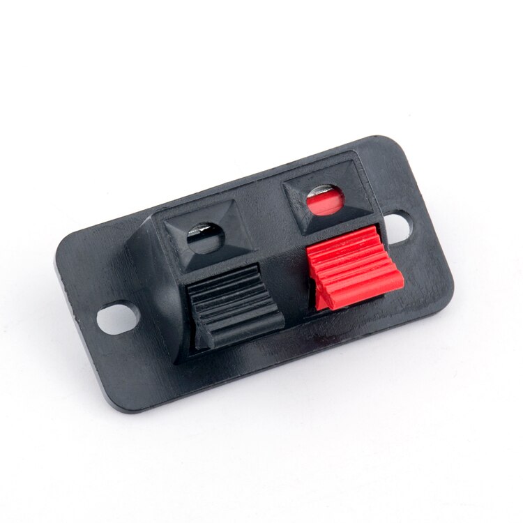 2Pcs 2 Posities 4 Polen Connector Terminal Push In Jack Lente Load Audio Speaker Terminal Breadboard Clip: 2 positions