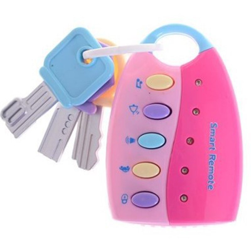 Baby Spielzeug Musical Auto Schlüssel Gesang Clever Fernbedienung-Auto Stimmen vorgeben Spielen Pädagogisches Spielzeug Für freundlicher Baby Musik Spielzeug: Rosa
