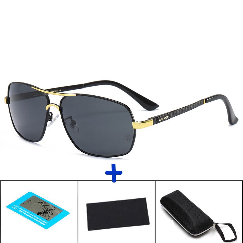 Brand Men's Polarized Sunglasses For Driving UV Protection Eyewear Travel Sun Glasses: Gold 2