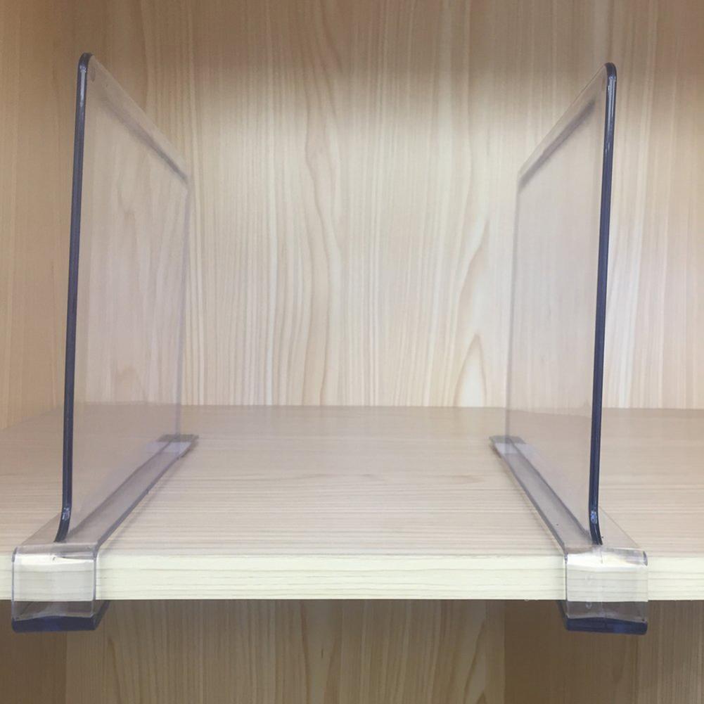 Acrylic Transparent Clothes Partition Closet Organizer Closets Dividers Shelf Book Partition