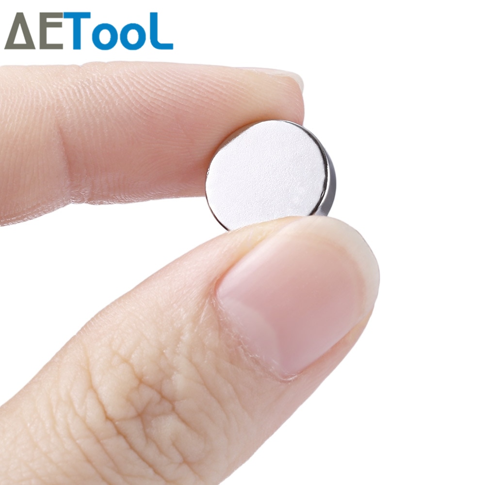 AETool 10 Pcs Mini Kleine N38 Magneet 10x1 10x2 12x1 12x2 15 x 1mm Neodymium Magneet Permanente NdFeB Super Sterke Krachtige Magneten