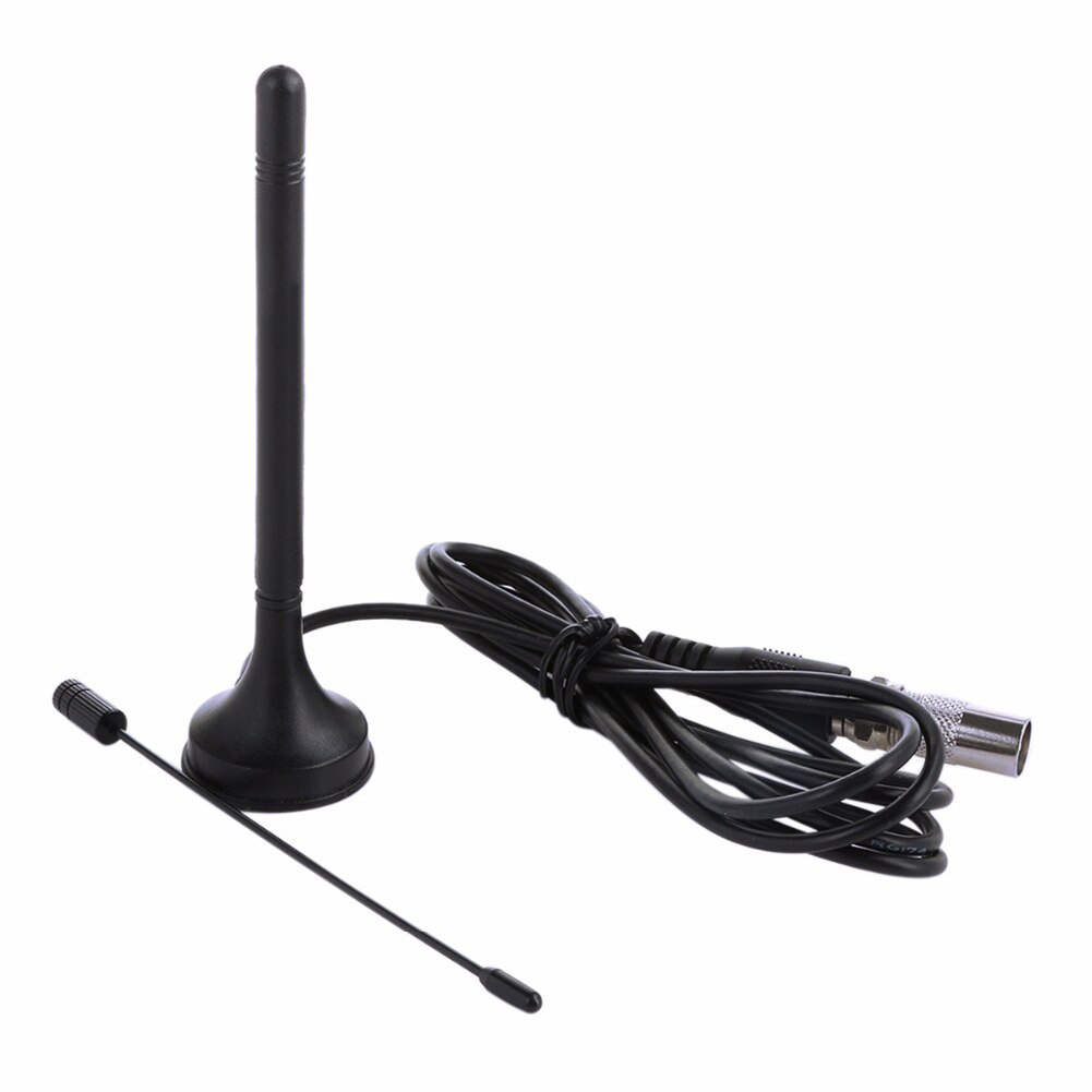 Mini TV Antenna Indoor Dual Flat Enhancement Home Easy Installation Long Range HD Aerial Digital Portable Base Signal Reception