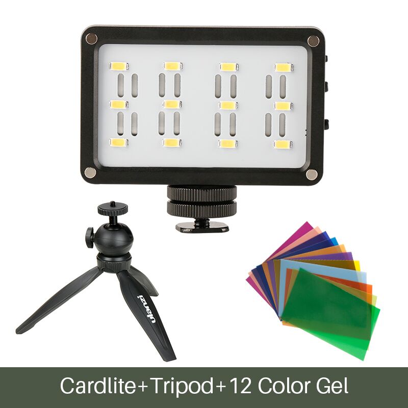 Ulanzi CardLite Mini LED Video Light Camera Light Dimmable Portable 5500K Photography Lighting Fill Light for iPhone Android: Pink