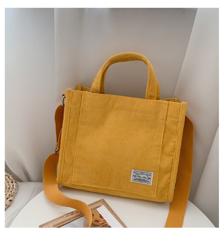 Sacos crossbody para as mulheres 2020 nova moda veludo bolsas e bolsas cor sólida casual sacos de ombro mensageiro: YELLOW