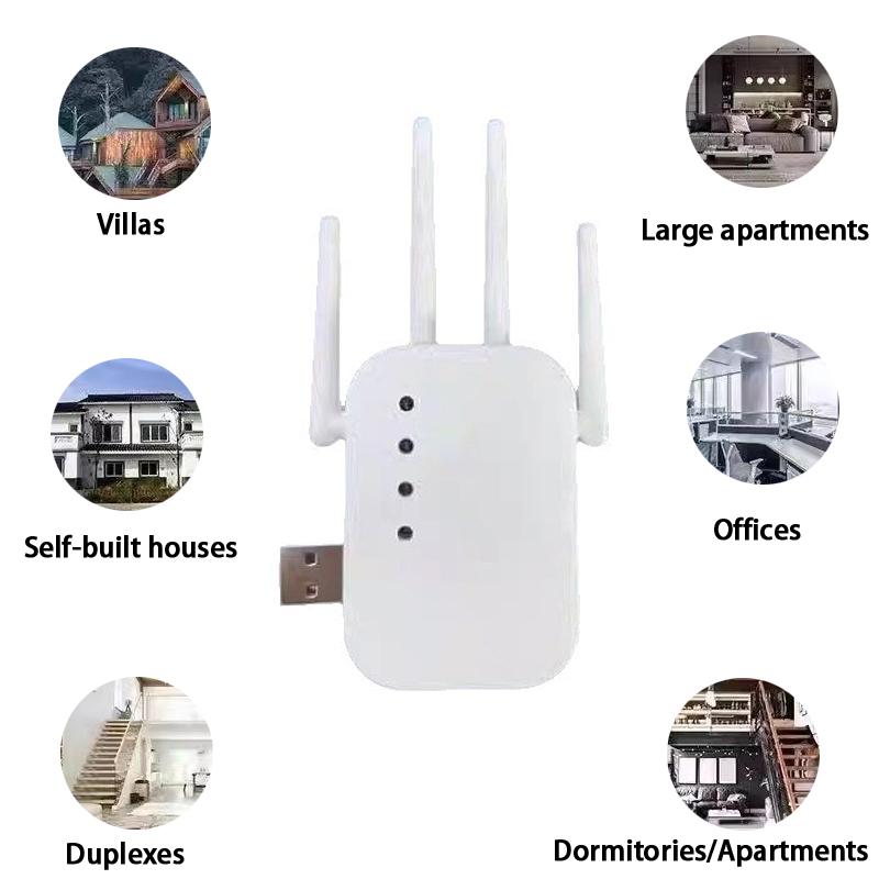 /KQM/1PC WiFi Router Long Range Signal Booster Router 300Mbps Wireless Repeater 2.4G WiFi Signal Extender Amplifier
