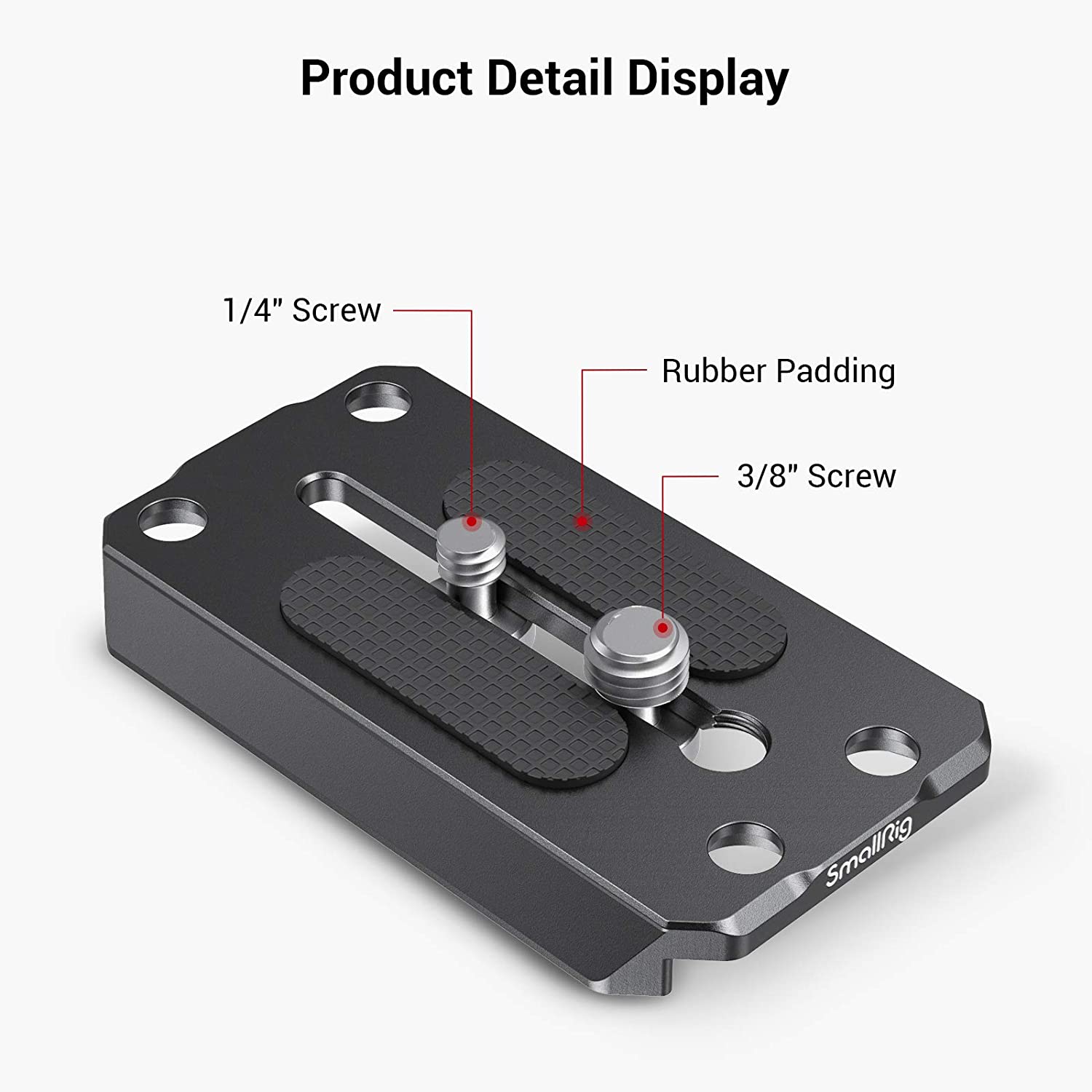 SmallRig Quick Release Plate DSLR Camera Plate QR Plate Quick Dovetail ( fr manfrotto tripod plate 577, 501, 504, 701.. ) 1280