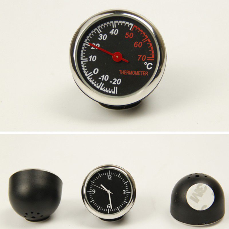 Car Thermometer Car Clock Electronic Watch Hygrometer Quartz Clock High Temperature Resistant1