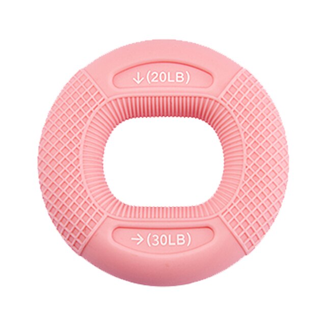 Silicone Finger Gripper Hand Resistance Band Gripping Ring Wrist Stretcher Finger Forearm Trainer Pow Exercise Carpal Expande: Pink