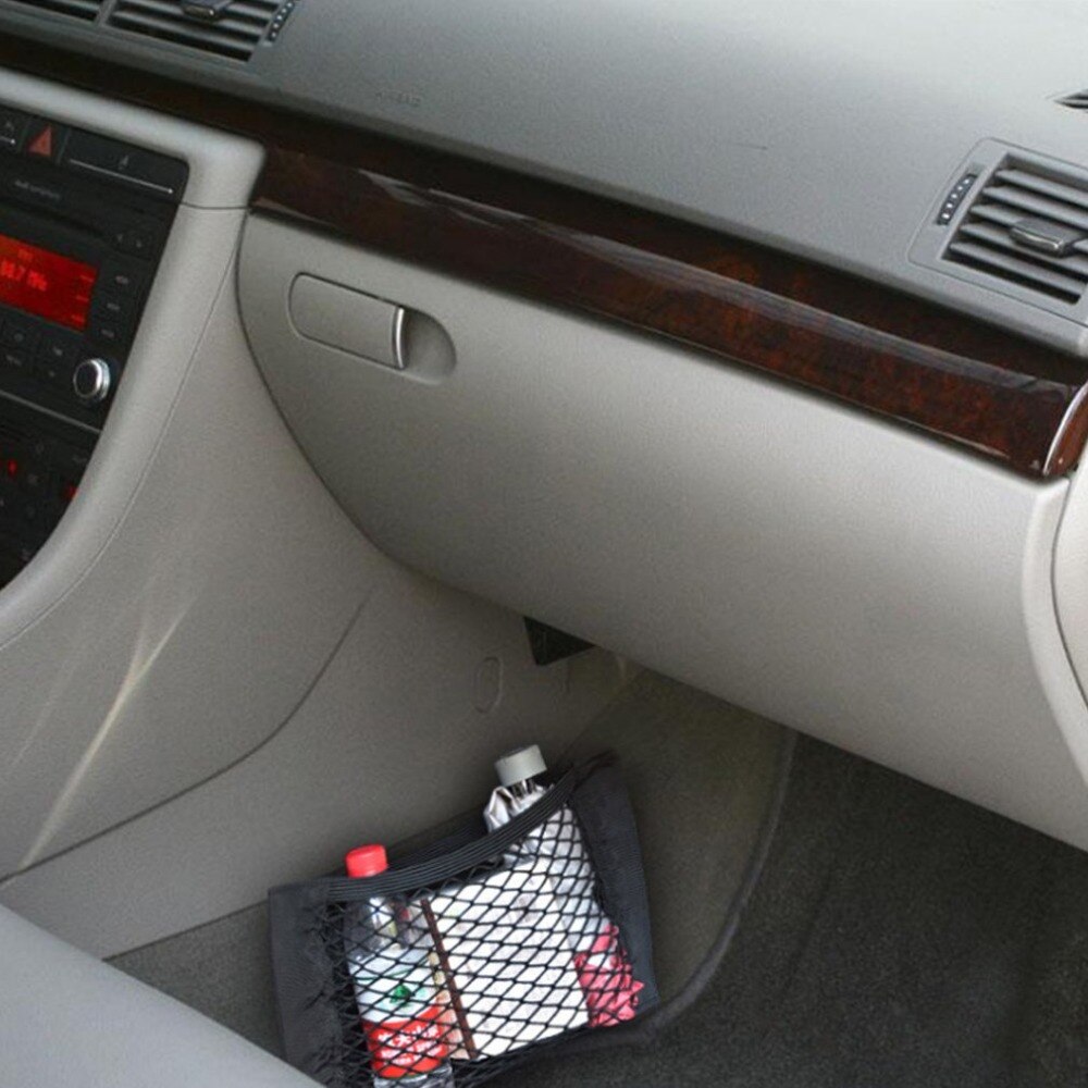 Kofferbak Bagagenet Met Plakband Bagagenet Auto Accessoires Interieur Organizer Bag voor Flessen/Boodschappen