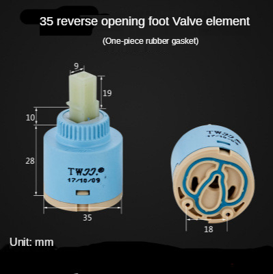 For Kitchen Bathroom Faucet Replacement Accessories Faucet Mixing Valve Faucet 1 Pack 35/40mm Replacement Ceramic Cartridge: L