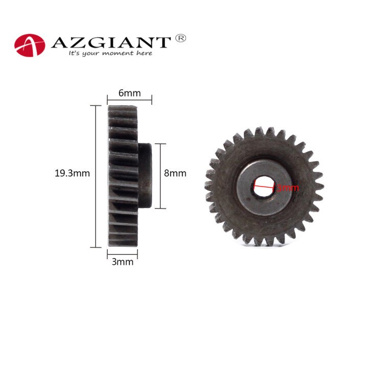 1Pcs Metal 30/48 Tanden Zijaanzicht Spiegel Motor Gear Voor Mazda M3 M5 CX7 M8 Cx-5 Mazda 6 Ijzer gj Auto Accessoires: 30T for CX-5 M6