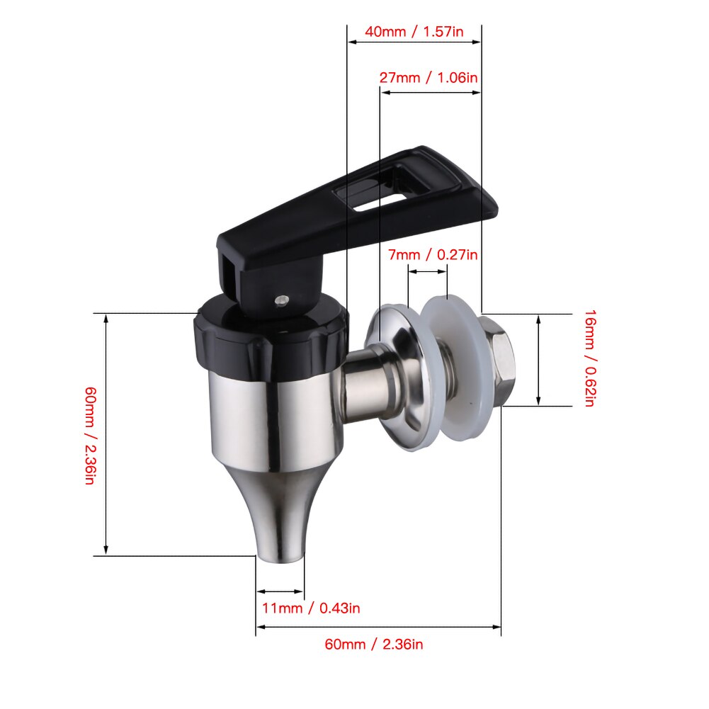 1PC 304 Stainless Steel Beverage Drink Dispenser Beer Wine Barrel Spigot Water Faucet Tap Wine Bottles Juice Machines Tap