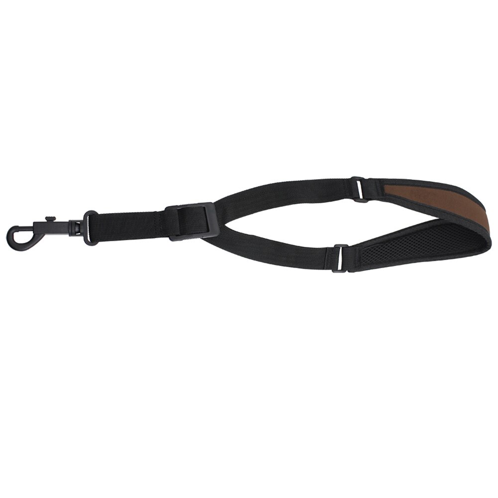 Adjustable Universal Tenor Alto Saxophone Clarinet Neck Strap Webbing Belt Rope: Coffee