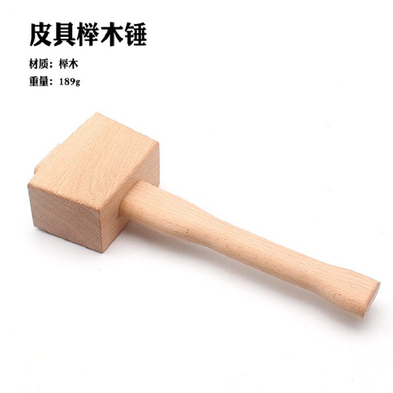 DIY Leder Buche Massivholzbearbeitung Hammer Schreiner Holzbearbeitung Hammer Holz Kopf Hammer Handbetriebene Werkzeuge: Ursprünglich Titel
