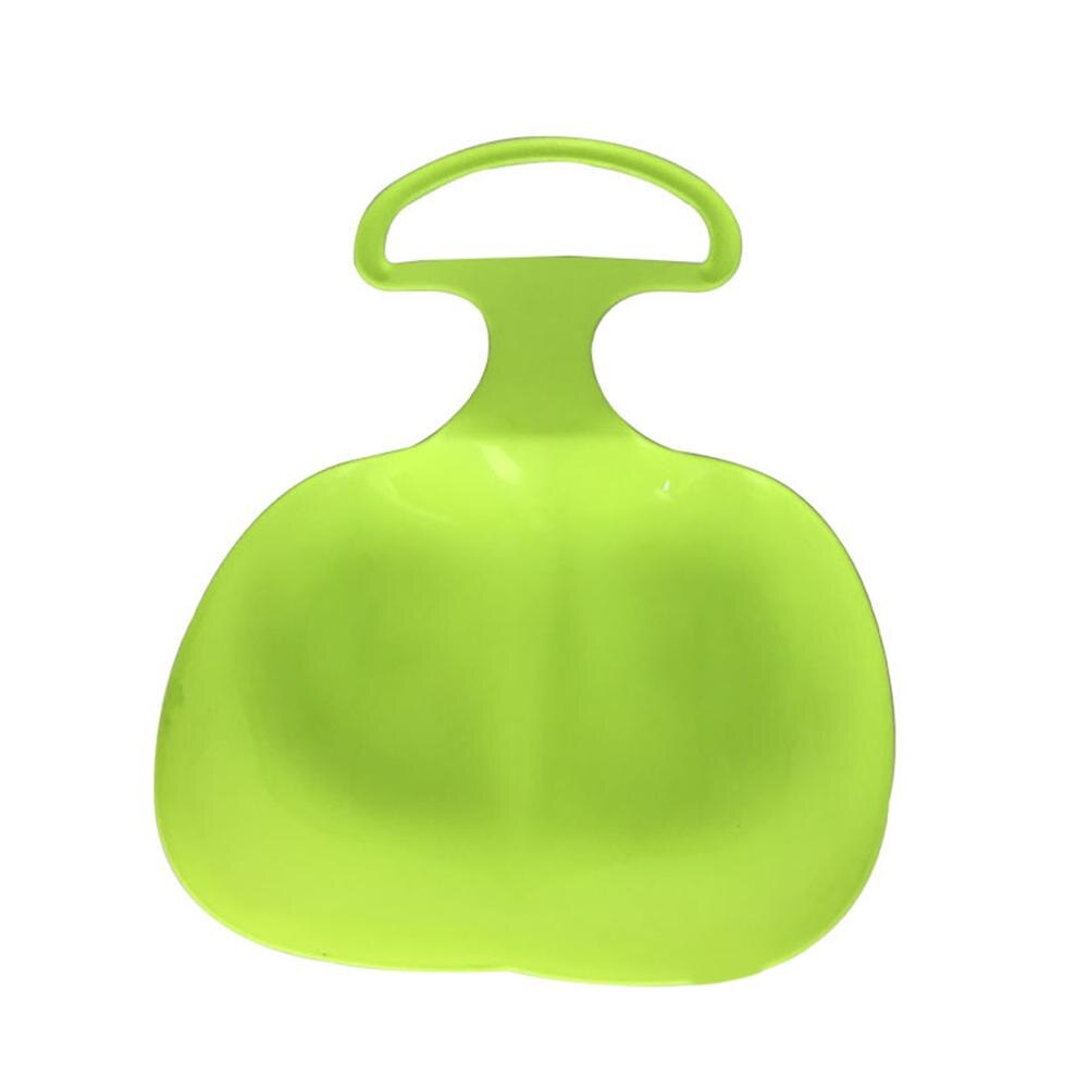 Winter Outdoor Sport Thicken Kids Adult Snow Sled Sledge Ski Board Sleigh Outdoor Grass Plastic Boards Sand Slider Snow Luge: Green