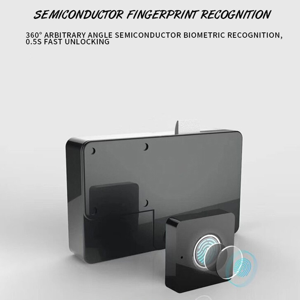 Home Drawer Fingerprint Lock Automatic Smart Furniture 360 Semiconductor Fingerprint Recognition WIth Lock Buckle