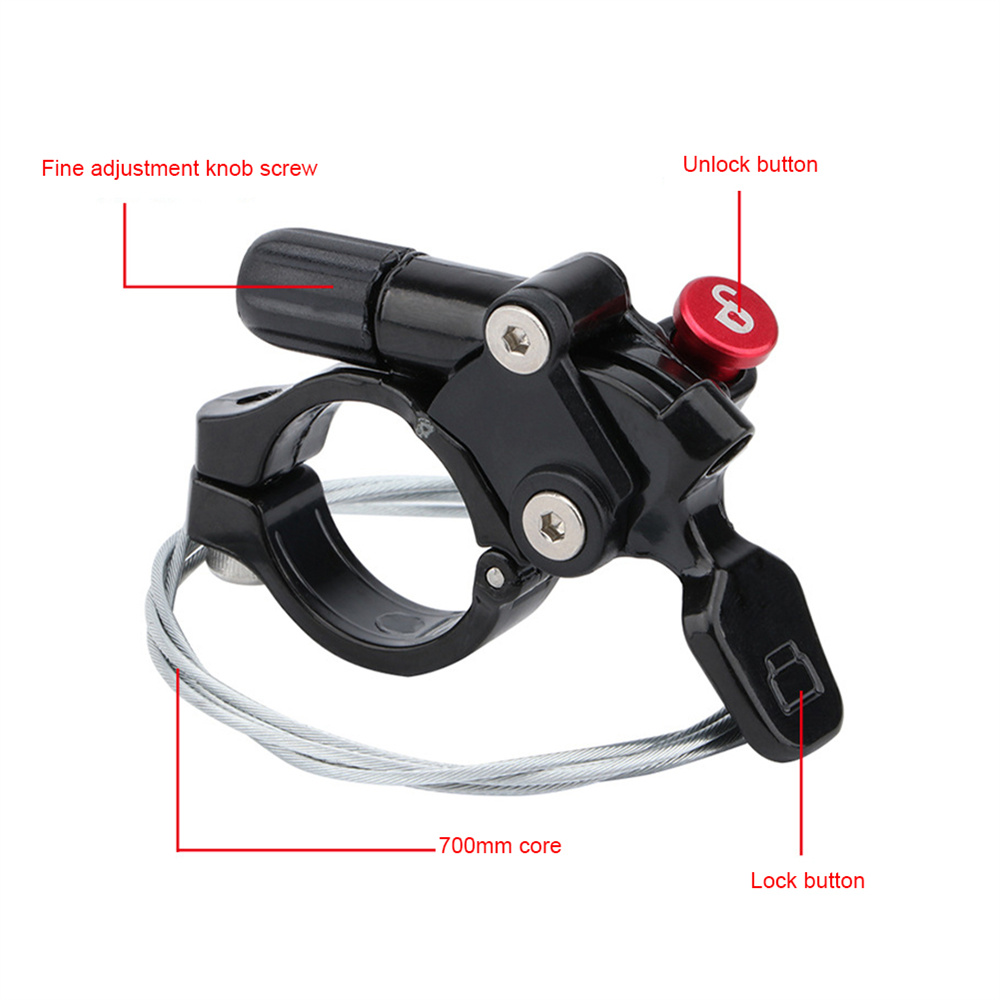 Accesorios CNC para bicicleta de montaña, palanca de bloqueo remoto para Rockshox sr Suntour xcr FOX, controlador de horquilla, interruptor de Control de cable de línea
