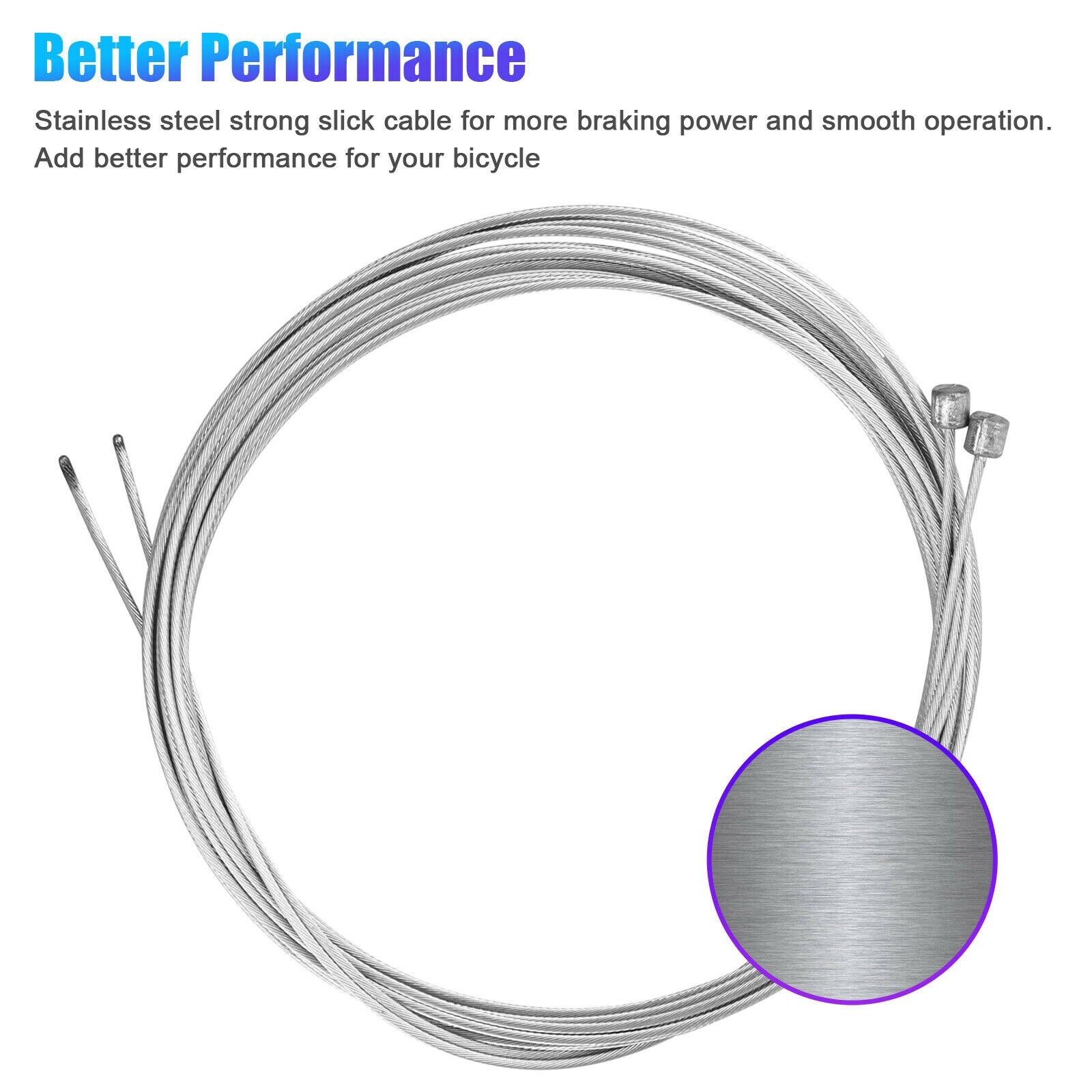 Universal Bike Bicycle Shift Cable and Housing Set, Basic Derailleur Cable Replacement Kit