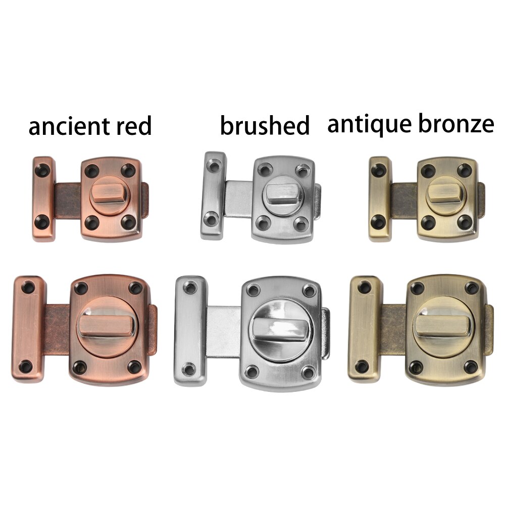 1pc Universal Turn Twist Bathroom Door Bolt Furniture Bolt Thickened Cabinet Lock Pin Home Hotel Security Hardware