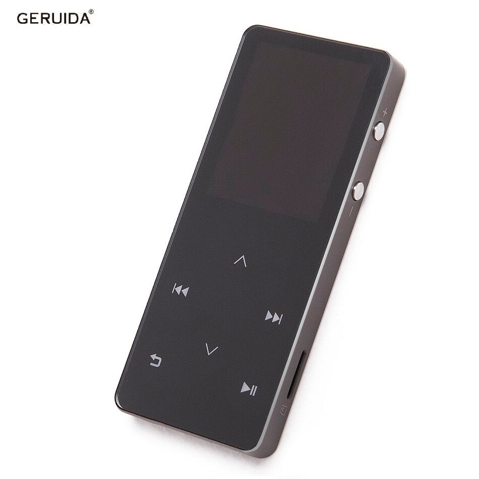 GERUIDA MP4 Bluetooth Full Metal MP4 Music Player MP4 Player Bluetooth with Earphone Support Video Recording Watch TF FM Radio