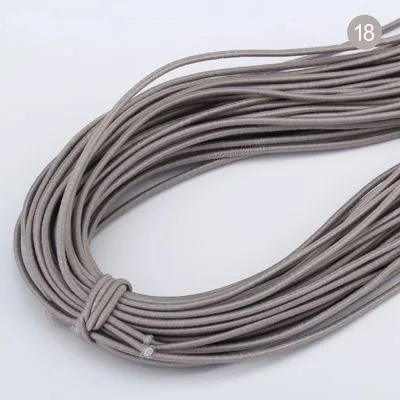 2Mm Kleurrijke Hoge Ronde Elastische Band Ronde Elastische Touw Rubber Band Elastische Lijn Diy Naaien Accessoires 5meter