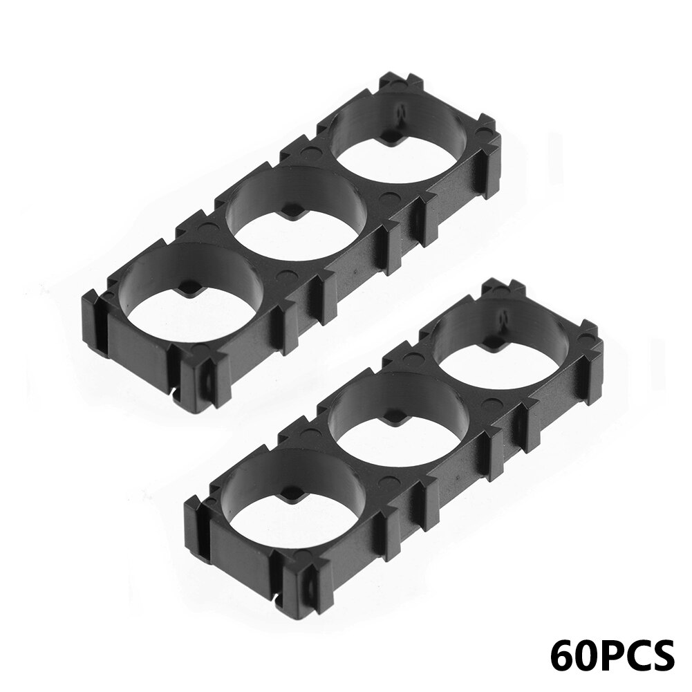 60Pcs 18650 Battery Cell Holder 1P 2P 3P Li-ion Battery Bracket Batteries Pack Fixture Anti Vibration 18650 Cell Holder Case: 3P
