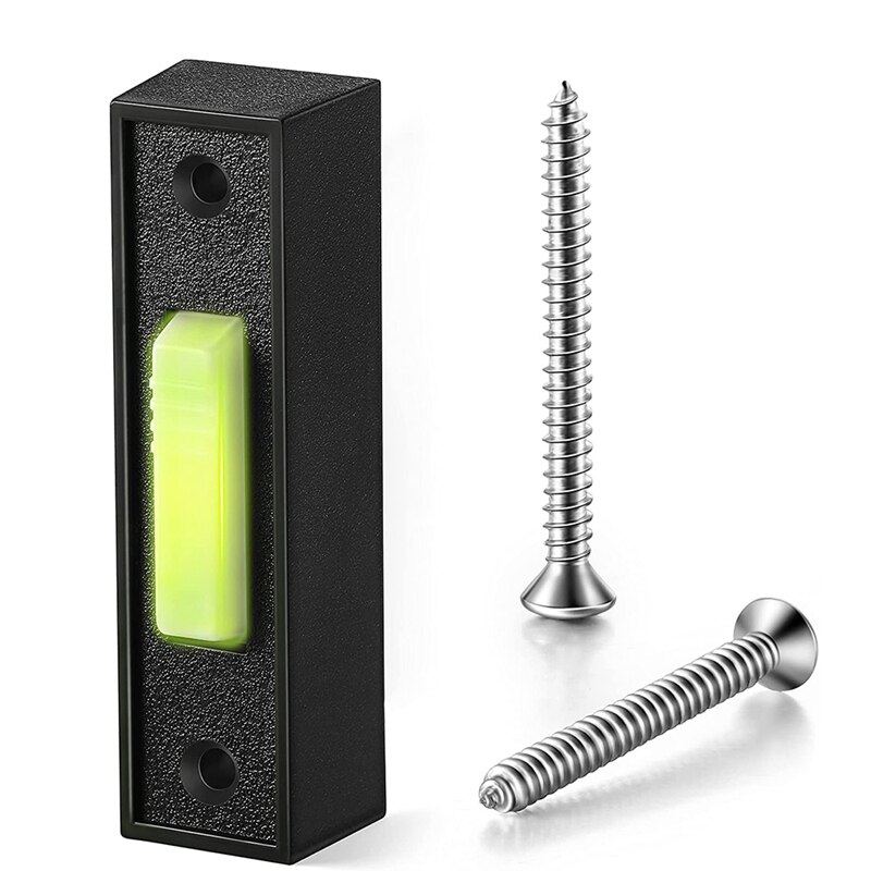 Universele Garagedeuropener Schakelaar 41A4166 Wired Verlichte Muur Gemonteerd Drukknop Zwarte Afwerking Met Witte Center Knop