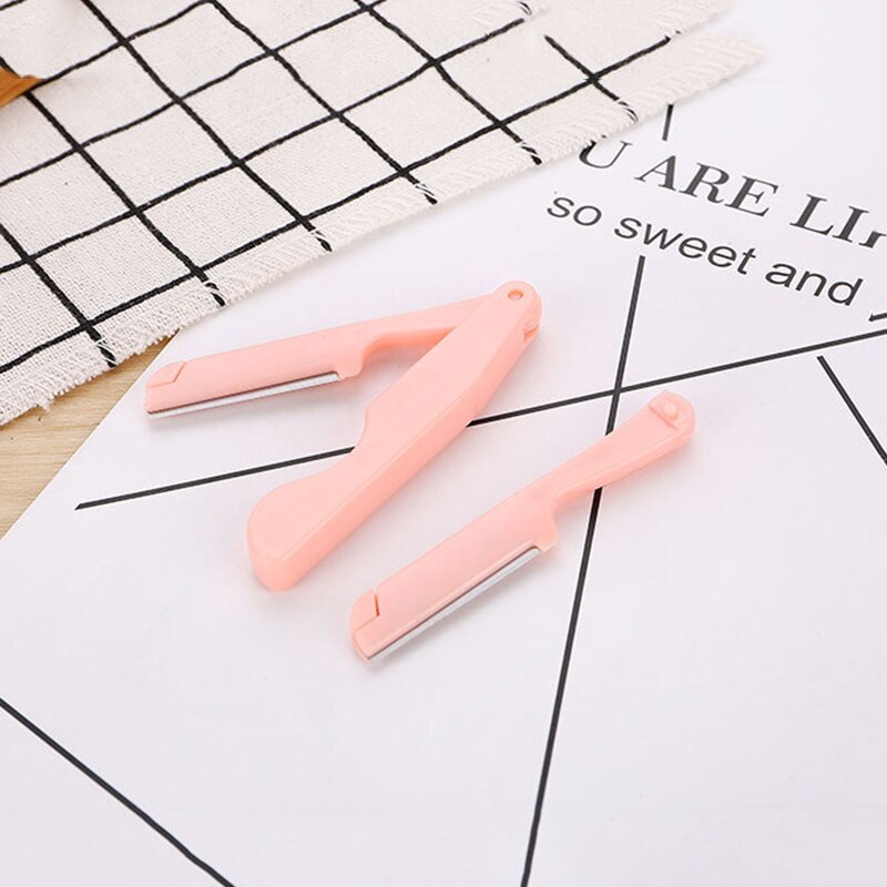 Portable 5pcs Makeup Eyebrow Tools Female Eyebrow Eyelash Trimmer Ear Spoon Scissors Kits Face Makeup Accessories