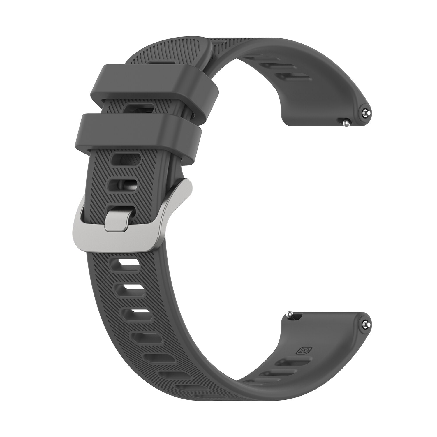 20mm Official style Sports Silicone Quick Release Strap For Garmin Forerunner 55 158 Wrist Band 245 245M 645 Bracelet Watchband: F