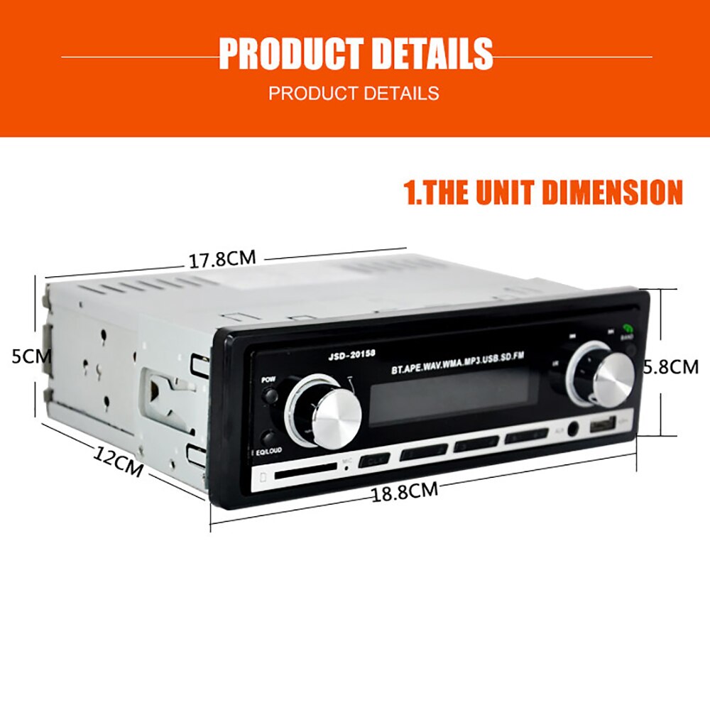 auto MP3 macchina di carta auto lettore MP3 supporta Bluetooth del telefono Radio di musica Senza Fili di Bluetooth per auto USB lettore mp3 bluetooth