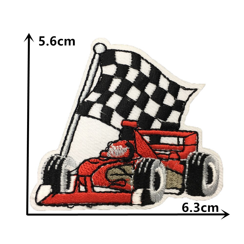 Fashion Cartoon Car łatka naszywka najnowsza termoprzylepna łatka haft szycie ubrań DIY odzież prasowanie akcesoria do aplikacji: C7221