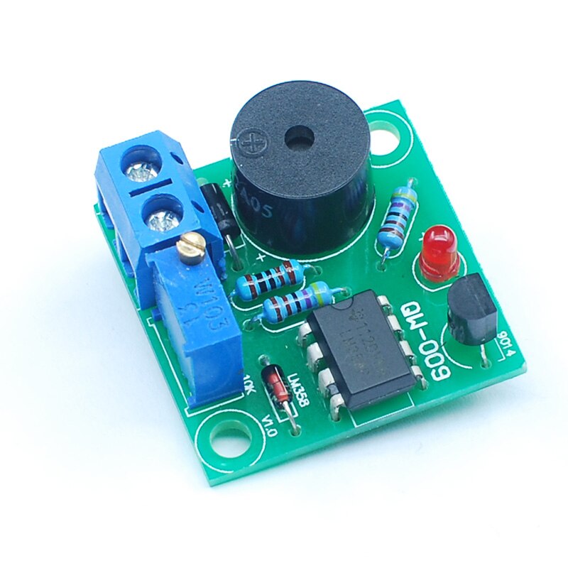 Module d'alarme de batterie faible CIRMECH module de protection de batterie alarme sonore et lumineuse kit de bricolage capteur de protection basse tension