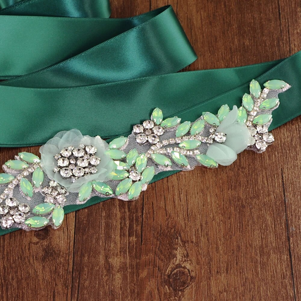 Cinturón de novia OLOMLB, brillante correa de diamantes de imitación, cinturón de novia con diamantes dorados, cinturón de boda, cinturón con cristales, faja de boda, fajín de flores dorado B