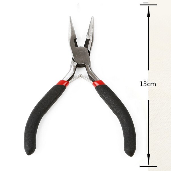 Nuovo Arrivo Nero Rosso Pinze Strumenti di Attrezzature Pinzette Strumenti di Riparazione Catena Cutter FAI DA TE Perline Che Fanno di Riparazione Tool Kit: TQA003-01
