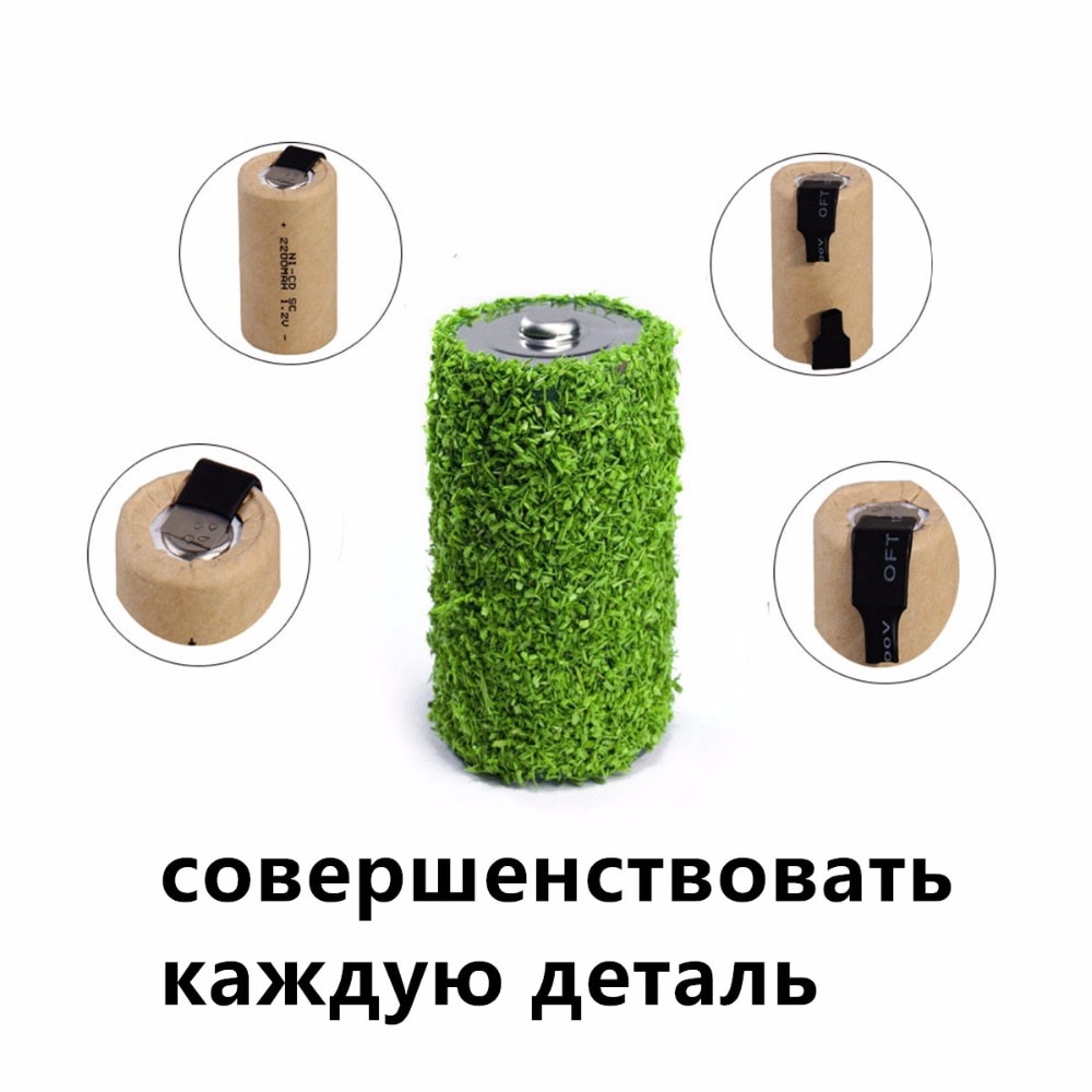 Baterias recarregáveis gtf 1.2v, 2200mah, sc, NI-CD para chaves de fenda elétrica, brocas elétricas, bateria sub c