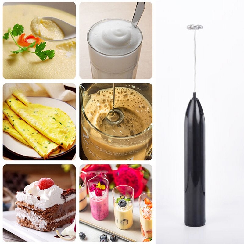 Electric Milk Foamer Coffee Machine Mixer Hand Ground Cappuccino Foam Blender Egg Beater Convenient Type